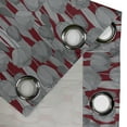 thumbnail image 4 of Ambesonne Grommet Curtain, , 50"x63", Burgundy and Grey, 4 of 5
