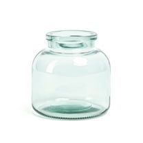 Mainstays Wide Jug Glass Vase, 5'', Green