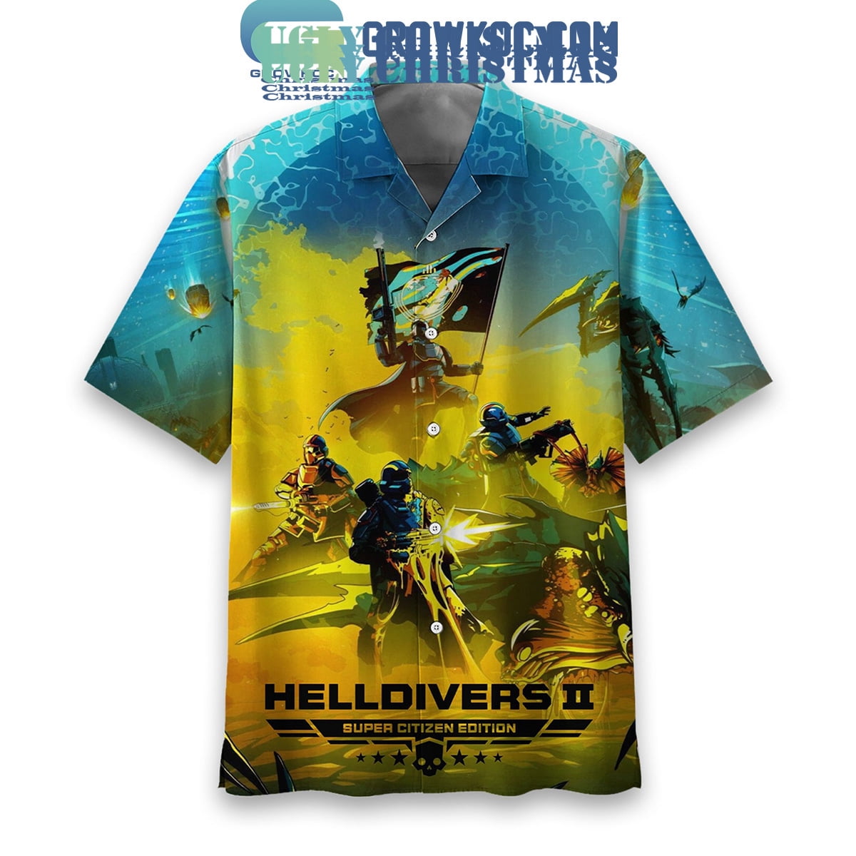 Helldivers II Super Citizen Edition Hawaiian Shirts