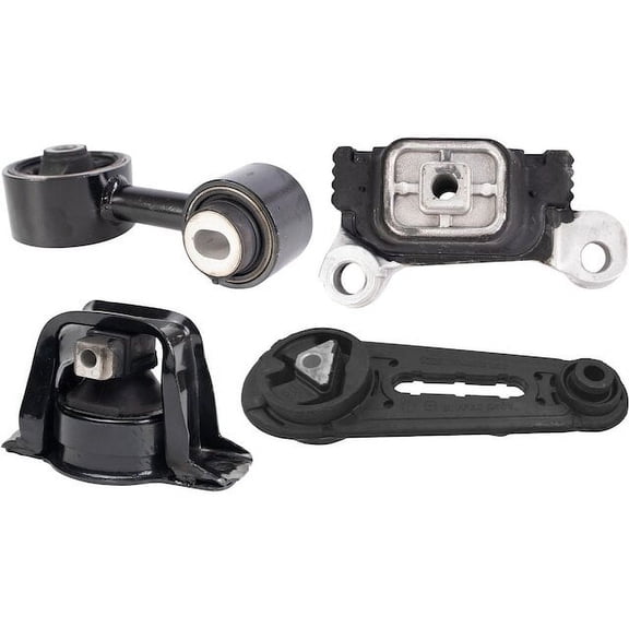 Engine Mount and Transmission Mount Kit 4 Piece - Compatible with 2013 - 2021 Nissan NV200 2014 2015 2016 2017 2018 2019 2020