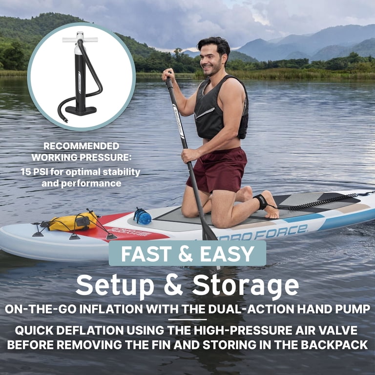 Hydro Force Solara Inflatable Stand-Up Paddleboard Set 10