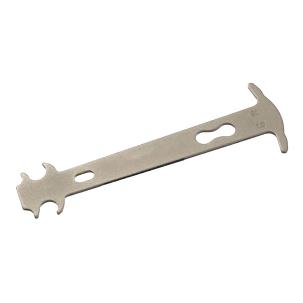 Indicador de desgaste de cadena de bicicleta Yuarrent resistente a la deformación Acero inoxidable Plata