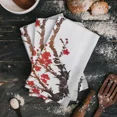 thumbnail image 4 of Cherry Blossom Tree Flower Painting Chinese Style Tea Hand Towel Kitchen Dishcloth Water Absorption Household Cleaning Cloth, 4 of 7