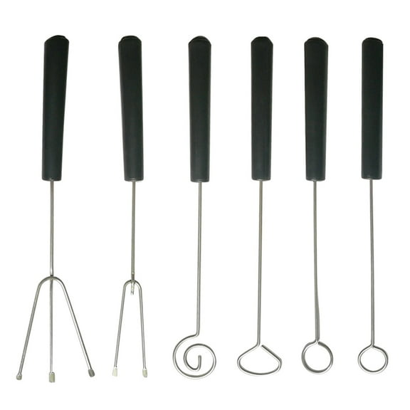WORGEOUS 6-Piece Candy Dipping Tool Set with Chocolate Fondue Forks for Dessert and Party Use