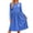 Blue, variant on Bosfbaoi Dresses for Women Round Neck Long Sleeve Striped High Waist Flowy Midi Dress