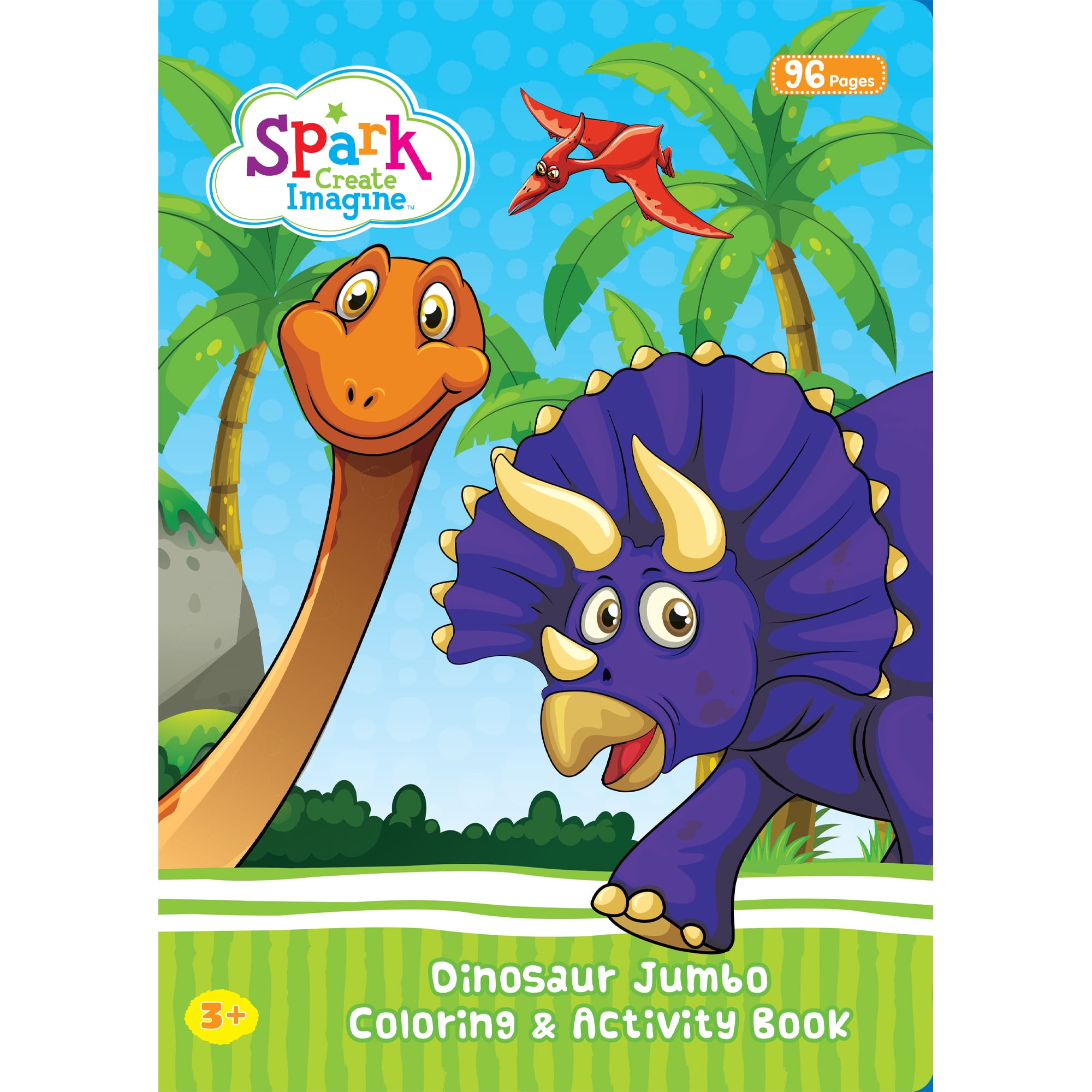 Download Spark Create Imagine Dino 96 Page Jumbo Coloring Book Walmart Com Walmart Com