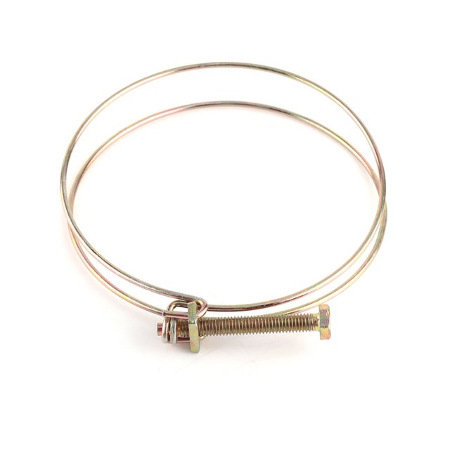 Abrazadera de Espiga para Manguera de Agua de Doble Alambre Ajustable, Aro Con Clip para Tomo, Sujetador de Plomería para Mantenimiento de Reparació de Plomería