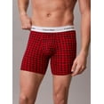thumbnail image 3 of Calvin Klein Men's Icon Cotton Stretch Limited Edition Boxer Briefs Blotched Plaid Adrenaline Rush Medium, 3 of 6