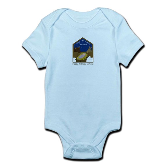 CafePress - Happy Birthday Jesus Infant Bodysuit - Baby Light Bodysuit