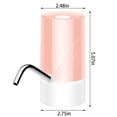 thumbnail image 4 of Dispensador de agua Bomba de botella de agua recargable USB Accesorio de bomba de interruptor de bebida eléctrica, Rosa seitruly HA003351-03, 4 of 6
