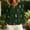 Green, variant on V-Neck Women'S Tops, Tees & Blouses Pull-on White Long Sleeve Boho Blouses & Tops Geometric Printed Rayon Blend Feathers White,Xxxl