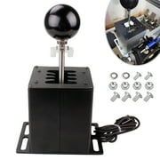 lanema USB Simulator Shifter Racing Games H Gear Shifter Aluminum Alloy Easy Operation Compact Compatible for G27 G29 T300