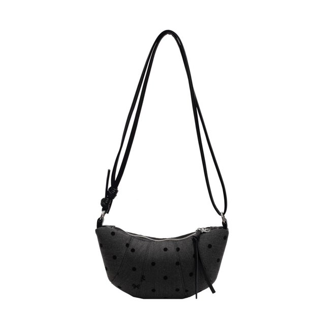 Bolso Crescent Bandolera Mujer Correa Ajustable Nylon Media Dumpling Bag