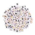 thumbnail image 1 of Uxcell 200 Pcs 4x7mm Cuentas de Letras Acrílicas, Cuentas de Letras Blancas Redondas R, Cuentas Separadoras del Alfabeto para Hacer Joyas Pulseras Collares, 1 of 6