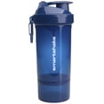 thumbnail image 1 of Smartshake O2GO ONE Botella Coctelera de Proteínas de Plástico 800 ml | 27 oz - Tapa roscada a prueba de fugas - Sin BPA - Unisex - Azul marino, 1 of 5