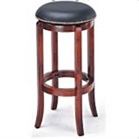 ADF 29-Inch Swivel Bar Stool with Nailhead Trim, Cherry 