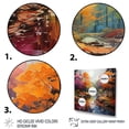 thumbnail image 3 of Designart "Colorful Neo Primal Forest composition II" Forest Floater Framed Wall Decor, 3 of 7