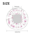 thumbnail image 6 of Balery Breast Cancer Awareness (4) Shower Caps, Double Layer Waterproof Shower Cap, Double Layers Reusable Shower Cap With Soft Comfortable For Long Thick Hair Soft Bath Shower Hair Caps, 6 of 9