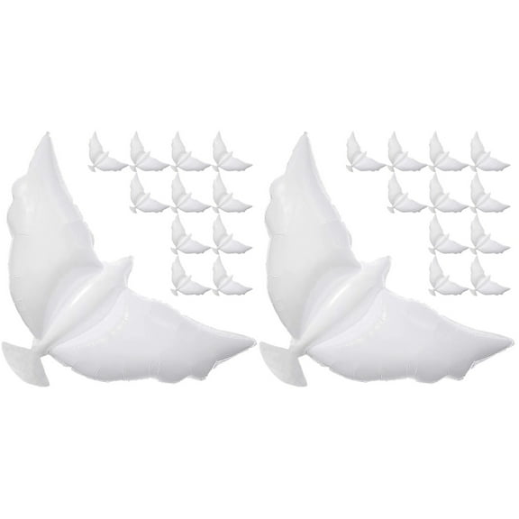 Set of 2 Balloon for Arch Dove Release Balloons Polyester Film Wedding