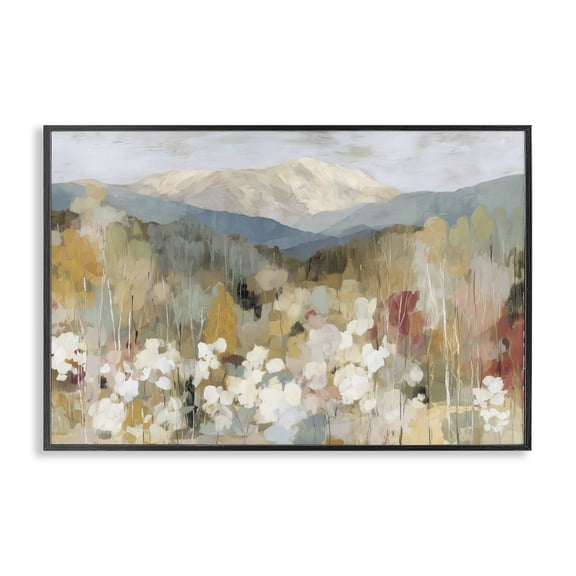 Stupell Industries Autumn Mountain Meadow Black Framed Giclee Art, design by Chromatic Storm Studio