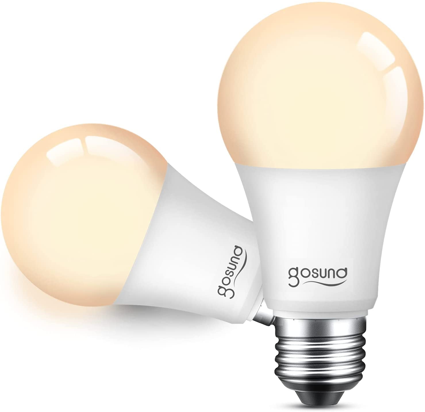 Gosund Dimmable LED Light Bulb E26 A19 with Alexa & Home 8W Warm White Pack) - Walmart.com