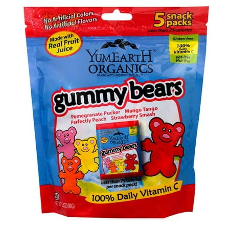 Yummyearth Bears Gummy Snk Pk 3.5 Ounce