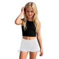 thumbnail image 2 of CCRFTGI Girls Swim Shorts Summer Beach Quick Dry Elastic Waist Swim Trunks Drawstring Swimwear Bathing Suit Bottoms for Kids White 11-12 Years, 2 of 8