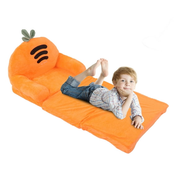 Folding Kids Couch Baby Sofa Backrest Girl Lazy  Toddler Cartoon Armchair Sofa Bed Carrot Princess Small Cute Bed Couch Sofas