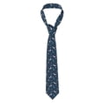 thumbnail image 2 of Yiaed Space Dinosaur Print Men's Ties Silk Business Necktie for Husband Father Valentine's day Father's Day Gift, 2 of 7