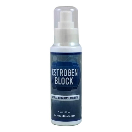Estrogen Block - Chrysin Cream for Men - 4 Ounce Pump - Natural Aromatase Inhibitor - Anti Estrogen Blocker Supplement - Testosterone Booster for