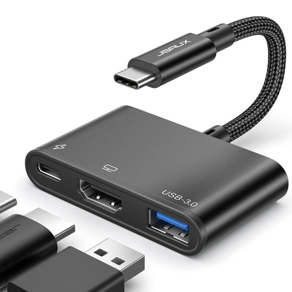 Adaptador multipuerto AV digital USB C JSAUX para iPhone/iPad/Mac