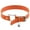 Orange, variant on HOOUN Punk Cat Head Clavicle Necklace Small Water Drop Pendant Leather Necklace Collar-Orange