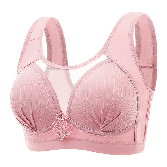 Ramiter Lingerie for Women Fashion Womens Comfortable Breathable Vest Bra Underwears Sexy Underwears L,Pink
