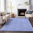 thumbnail image 6 of HomeRoots 646103 10 x 14 ft. Blue & Ivory Geometric Coastal Washable Machine Made Rectangle Area Rug with UV Protection, 6 of 9