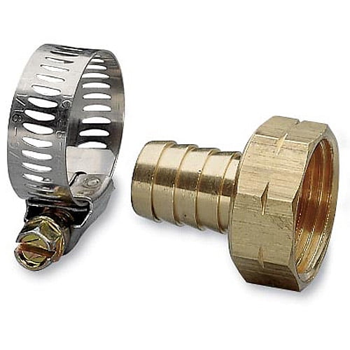 Nelson 50454 3/4" Brass & Worm Gear Clamp Female Hose Repair Walmart