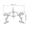 thumbnail image 2 of Uxcell Crystal Ball Stand, 2 Pack Sphere Display Stand Photography Props for 40 to 60mm Crystal Balls, Silver, 2 of 5