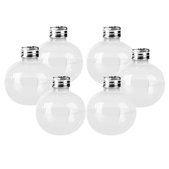 Pack Holiday Juice Filled Tree Ornaments Bottles for Festive Occasions 1/6 Cup Decorations for Kitchen Dining & Bar