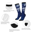 thumbnail image 3 of Naloa Christmas Blue Knee Socks, High Socks Long Stretchy Sock Women Knee High Stocking, Long Socks for Women, 3 of 6
