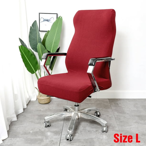 Waterproof Thick Computer Chair Cover, Leather Office Chair Arm Covers