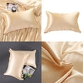 thumbnail image 4 of 2 Piezas Transpirable Reina De Seda Funda De Almohada Ropa De Cama Funda De Almohada Decoración Del Hogar Beige Macarena  Funda de almohada de seda 2 piezas, 4 of 8