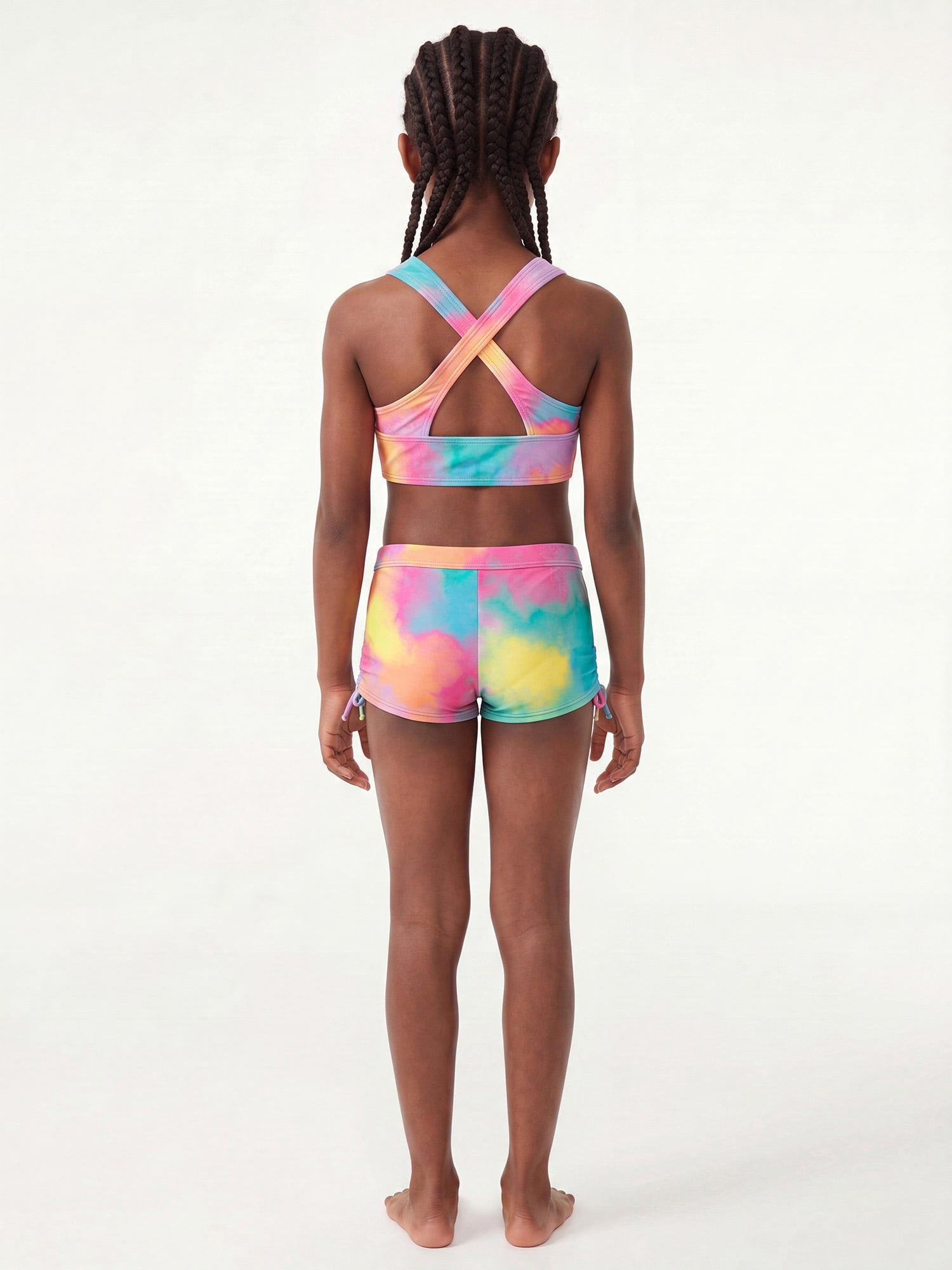 Ocean Gear Girls Two Piece Boy Leg Sporty Swim Set, Sizes 4-18