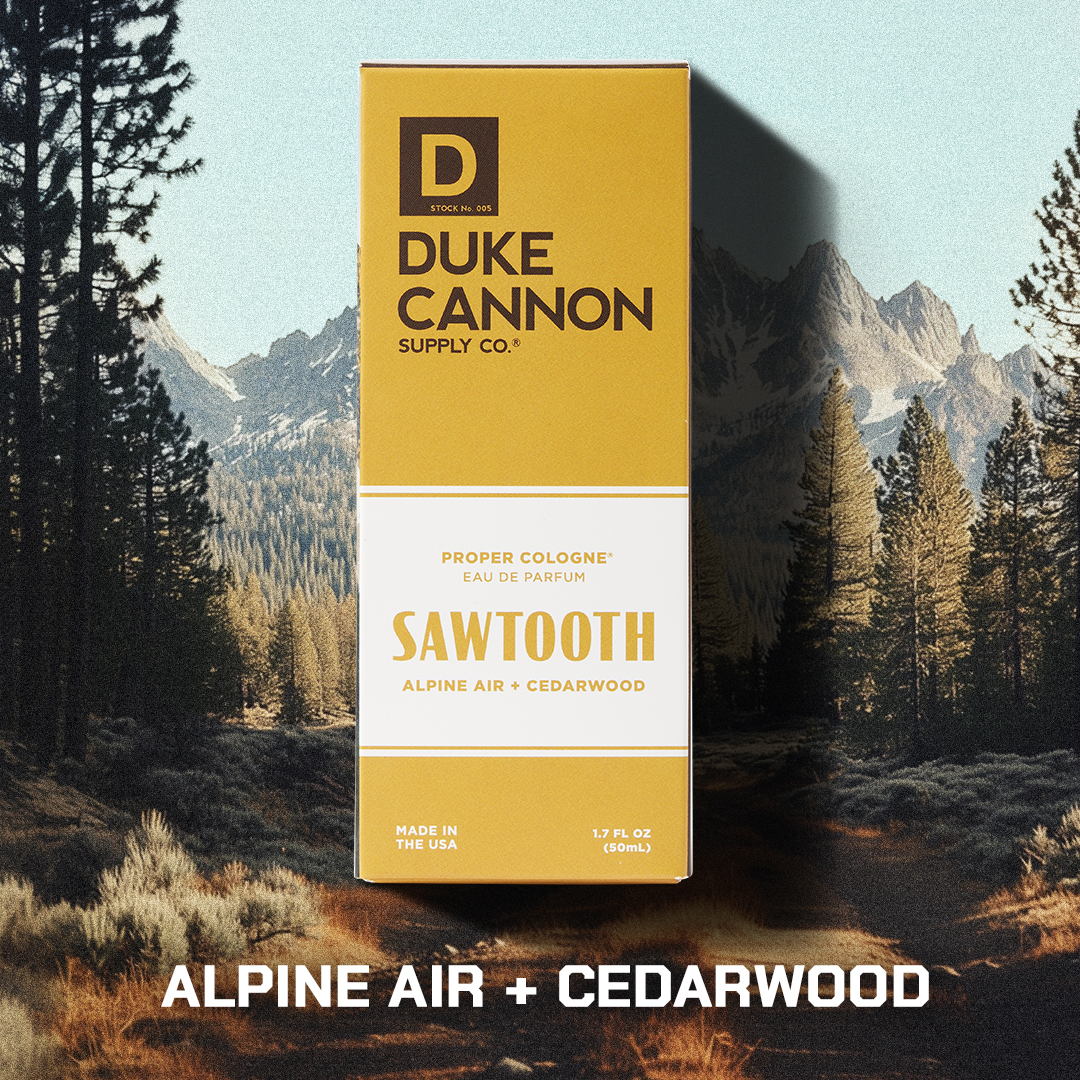 Duke Cannon Sawtooth Proper Cologne for Men Alpine Air & Cedarwood Scent, 1.7 fl oz