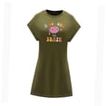 thumbnail image 2 of Vestido corto de verano para mujer, minivestido clásico para ir de compras, caminar, regalo para mujer S, 2 of 7