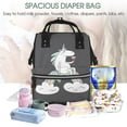 thumbnail image 4 of Matuu Unicorn and Wine for Large Capacity Baby Bag Multifunctional Travel Backpack Diaper Bag Spacious Waterproof Mommy Backpack, 4 of 6