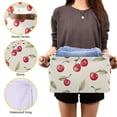 thumbnail image 3 of Yayeee Canvas Storage Basket with Handles for Shelves Fabric Bins Closet Organizer, Red Cherry, 3 of 8