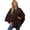 chocolate Brown, variant on Women's Shawl Wrap Poncho Sweater, Open Front Cardigan Wrap for Wedding, Travel, Evening Dress and Office Wear