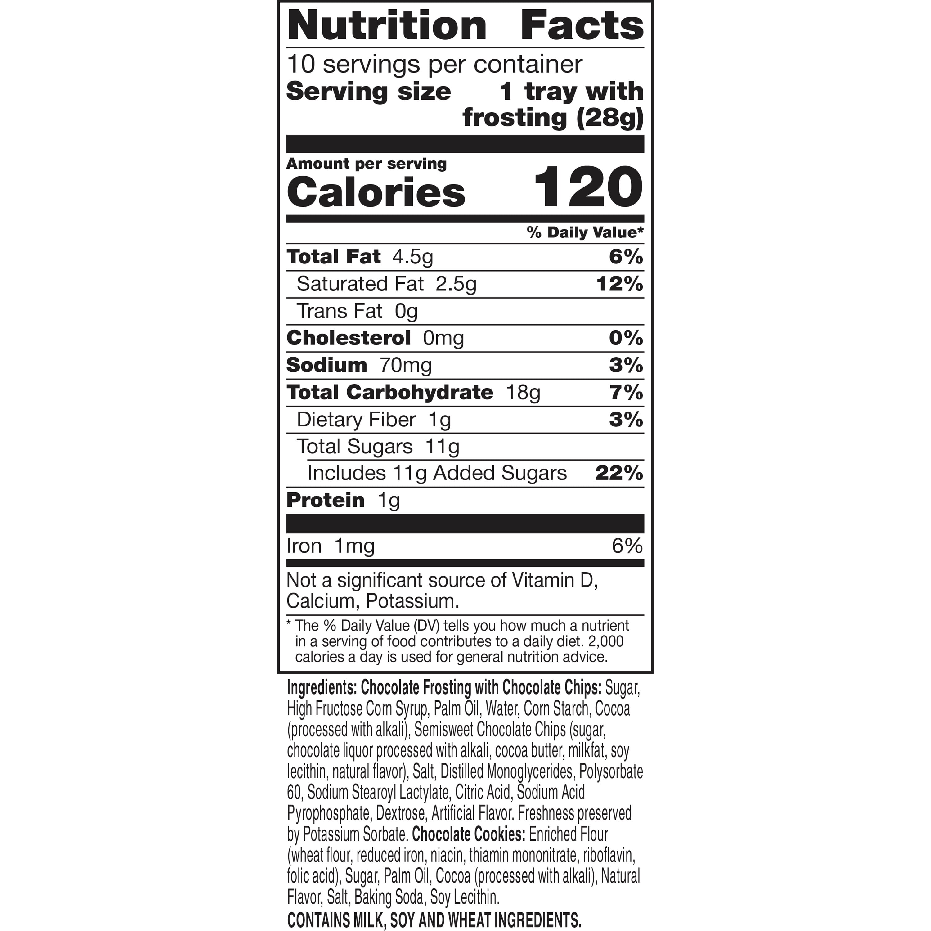 Dunkaroos Chocolate Cookies and Double Chocolate Frosting, 1 oz, 10 ct