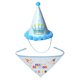 thumbnail image 1 of Bufanda de feliz cumpleaños para perro y Gato, bonito sombrero de fiesta, sombrero de cumpleaños para niña y niño, conjunto de disfraz de fiesta de cumpleaños para mascota, 1 of 5