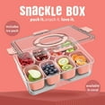 thumbnail image 6 of COOK WITH COLOR Snack Container with Ice Pack, Food Storage Containers, Meal Prep Containers, Coral, 6 of 9