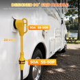 SS2-50P to SS2-50R 90 ° Right Angle 50A Twist Lock Adapter Cord, 50 Amp ...